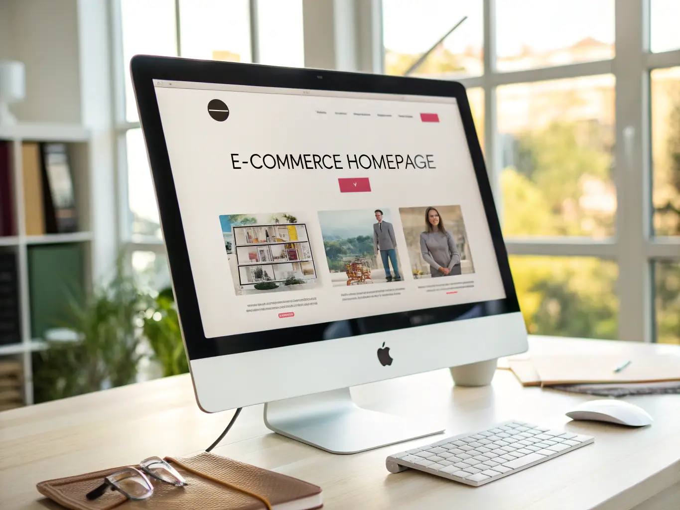 A clean, modern website design showcasing a local business, emphasizing user-friendly navigation and clear calls to action.